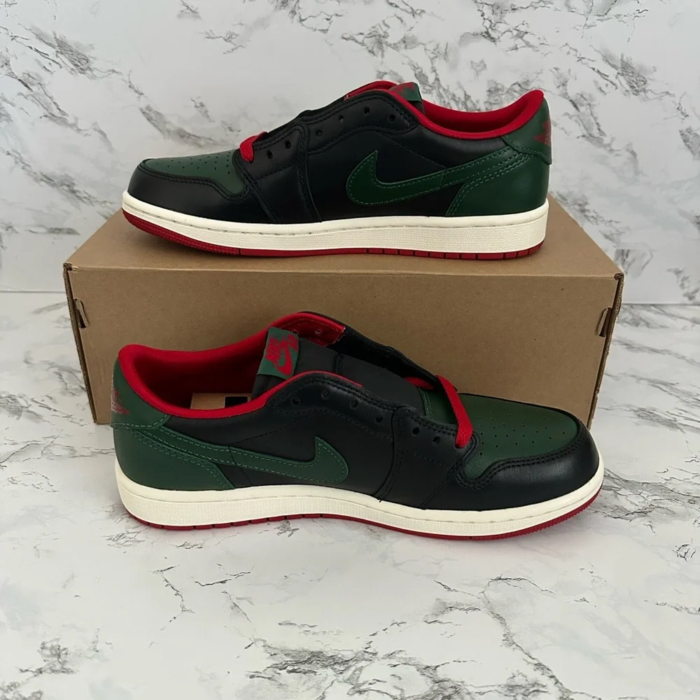 Nike Air Jordan 1 Retro Low OG Black Gorge Green Shoes CZ0775 Women's Size 8.5